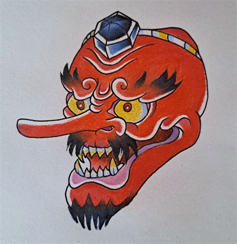 Tengu Mask 1 by cosmiic2 on DeviantArt