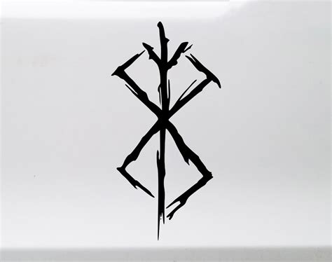 Berserk Rune Vinyl Decal - Viking Rune Symbol - Die Cut Sticker