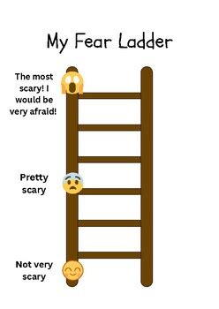 Fear Ladder by AimHighLearning | TPT