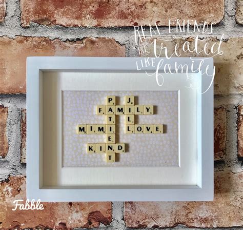 Family names scrabble wall decor scrabble tile family | Etsy