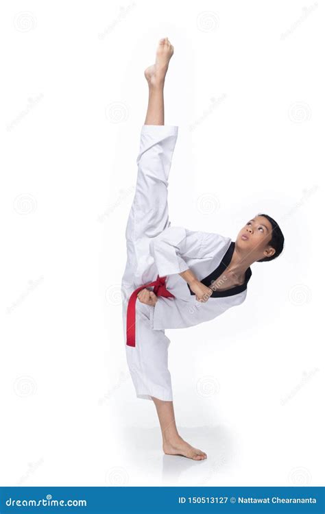 Master Red Belt TaeKwonDo Student Stock Image - Image of people, karate: 150513127