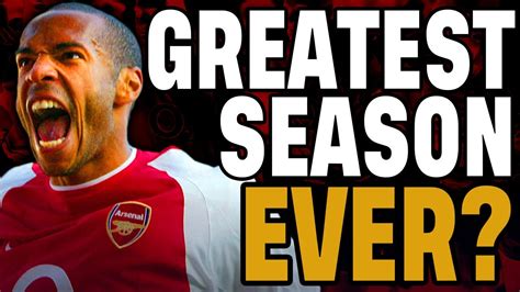 How GOOD Was Arsenal's Invincible Season? GREATEST Premier League Team of all Time? - YouTube