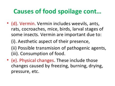 Food spoilage, microbiology