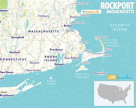 Map of Rockport, Massachusetts - Live Beaches