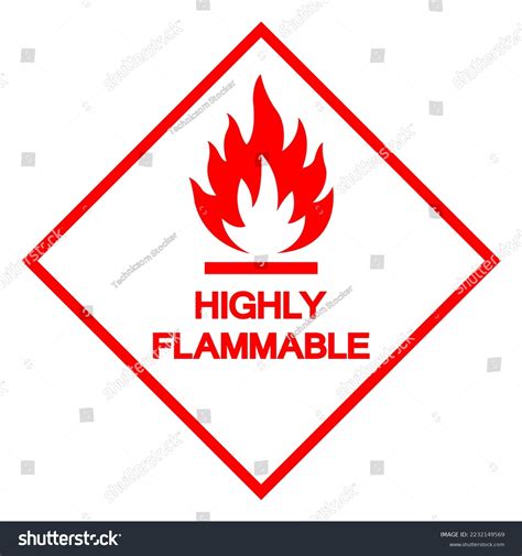 Highly Flammable Symbol Sign Vector Illustration Stock Vector (Royalty Free) 2232149569 ...