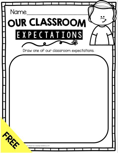 Classroom Rules and Expectations FREEBIE — Keeping My Kiddo Busy