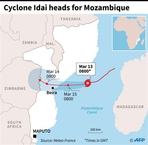 Mozambique Cyclone Map - Fsc Cyclone Kenneth Map Of Weekly Planned Food ...