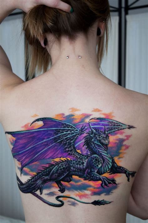 Rad purple dragon. Because dragons are rad. Dragon Tattoo Meaning, Dragon Tattoo For Women, The ...