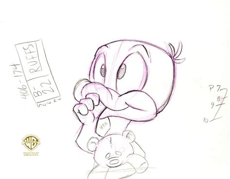 Tiny Toons Original Production Drawing: Baby Plucky Duck – Choice Fine Art