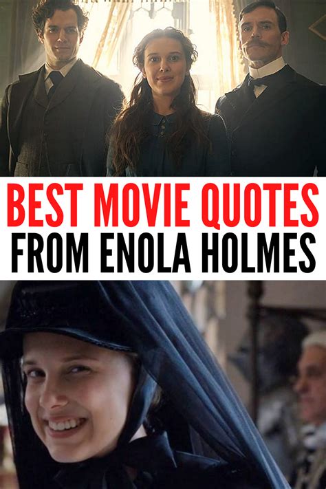 Feisty Enola Holmes Quotes | Enola holmes, Sherlock holmes quotes, Holmes movie