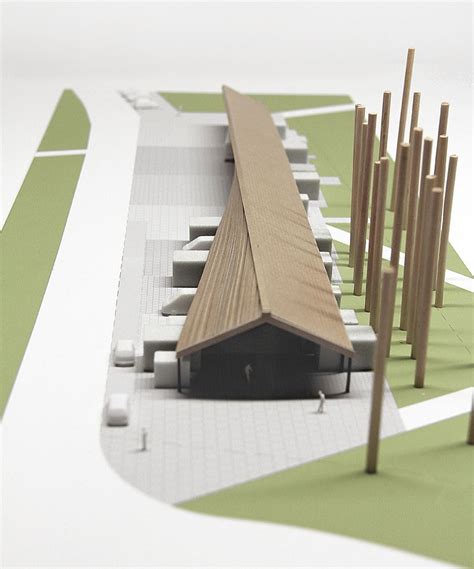 carnikava market by NRJA | Architecture model making, Architecture model, Roof architecture