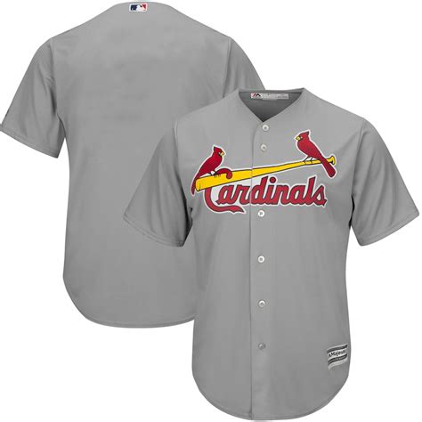 Majestic St. Louis Cardinals Gray Official Cool Base Jersey