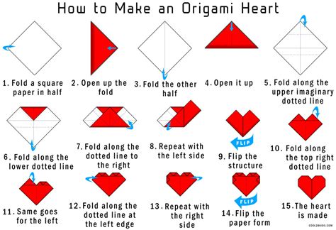 Origami Heart Bookmark Printable Instructions - Printable Word Searches