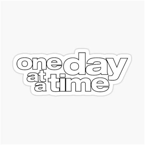 "One Day at a Time - basic logo - netflix" Sticker by tziggles | Redbubble