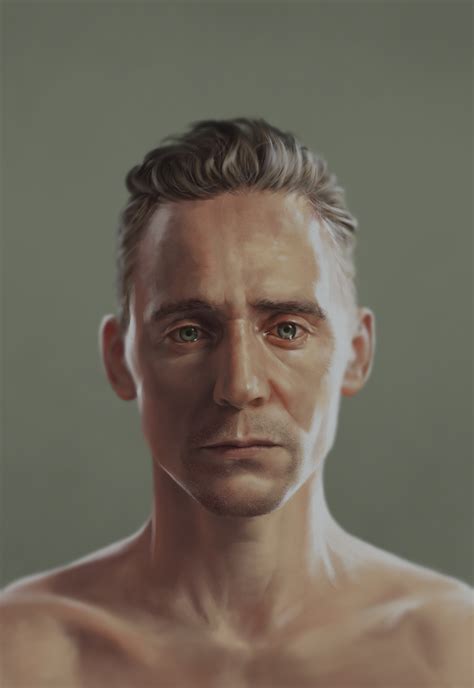 Tom Hiddleston, Actor, Men, Fan Art, Simple Background, Artwork, Digital Art, Painting ...