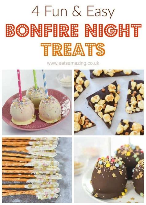 4 Fun and Easy Treats for Bonfire Night | Easy treats, Easy treat recipe, Sweet treats recipes