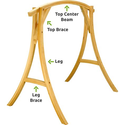 Cypress Wood Swing Stand Replacement Parts | Hatteras Hammocks | SKU: S-2ST-REPLACEMENT | Swings