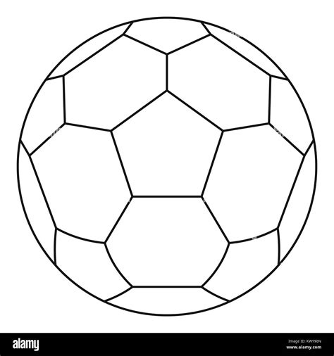 Soccer ball icon, outline style Stock Vector Image & Art - Alamy