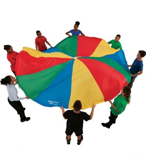 Gym Parachutes | Gym & Rec Fun | Fun workouts, Flame retardant fabric, Bag storage