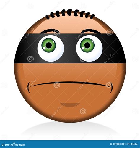 Emoticon Criminal Vector. Cartoon Character | CartoonDealer.com #208065717