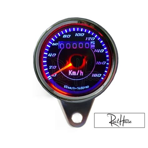 Analog Speedometer Black or Chrome (Km/h only) - Ruckhouse