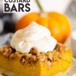 Pumpkin Pecan Custard Pie Bars
