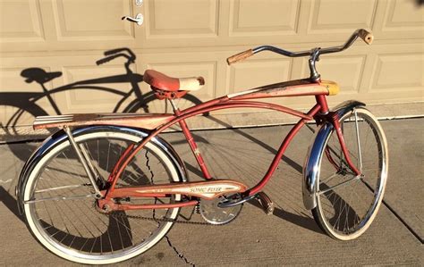 Vintage Western Flyer Sonic Flyer All Original 1960s Tank Bike Bicycle ...