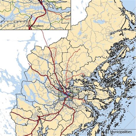 Map of the Stockholm region. | Download Scientific Diagram