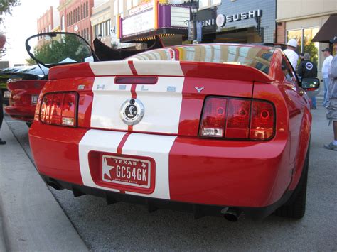 Lonestar Red MyPlates on red Shelby Mustang, love it!