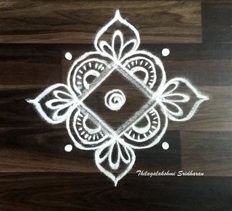 Pin by Thurgeswary Thurges on Kolam | Simple flower design, Simple ...