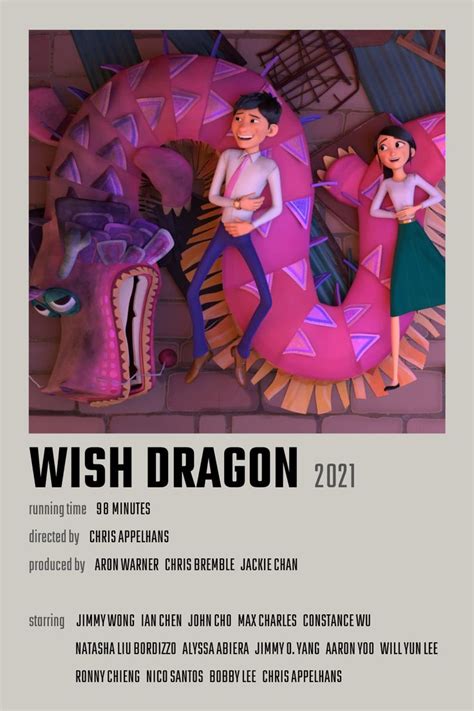 Wish Dragon Movie Poster Ian Chen, Max Charles, John Cho, Constance Wu ...