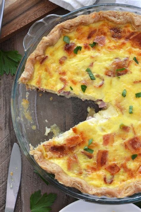 Ham and Cheese Quiche (gluten free or regular) - What the Fork