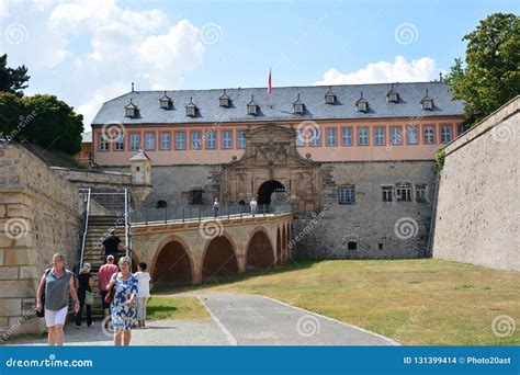 View of Fortress PETERSBERG in the Historical City of ERFURT ...