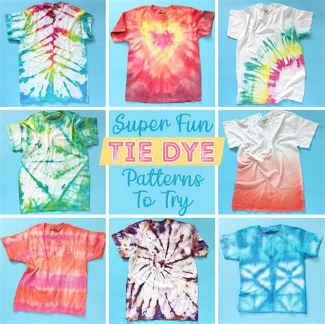 tie dye patterns with instructions