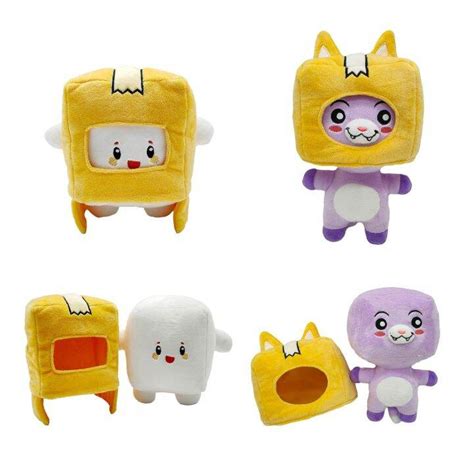 Lankybox Boxy/Foxy/Rocky หุ่นยนต์การ์ตูนถอดได้ ของขวัญสำหรับเด็กตุ๊กตา ...