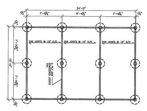 NS 16x24 Cabin | Pier and beam foundation, Cabin floor plans, Post and ...