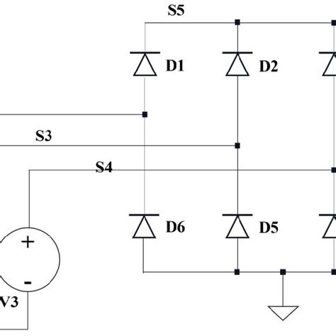 A Three-phase Bridge Rectifier with An RL Load The circuit has six... | Download Scientific Diagram