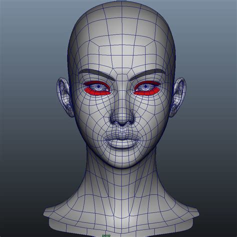 3d girl head model