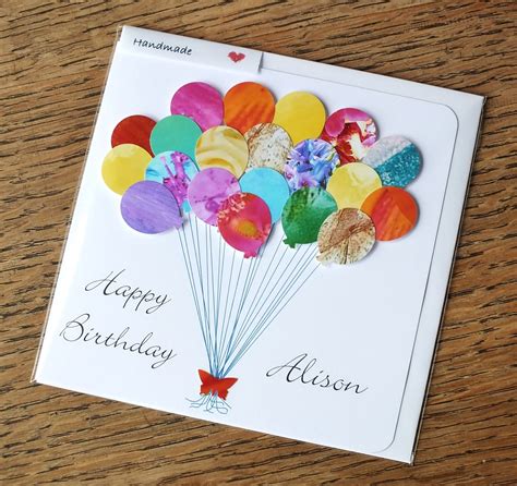 Handmade Personalised Birthday Card 3D Birthday by CardsbyGaynor