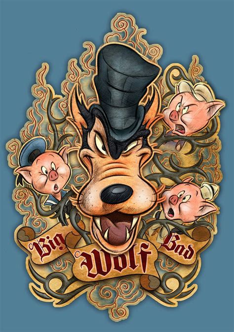 Pin by Coki Wicaksono on Grease Monkey Artworks | Bad wolf tattoo, Pig art, Dope cartoon art