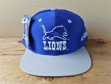 Detroit LIONS Original Vintage 90s Snapback Hat Official NFL | Etsy in ...