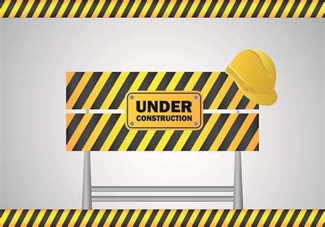 Under Construction Sign Vector 142694 Vector Art at Vecteezy