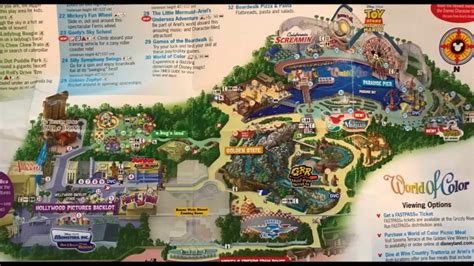 Map Of Disneyland And California Adventure Park Map Of Disney ...