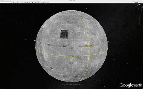 How to look at the moon on google earth