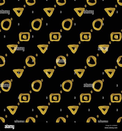 Geometric black and gold seamless pattern Stock Vector Image & Art - Alamy