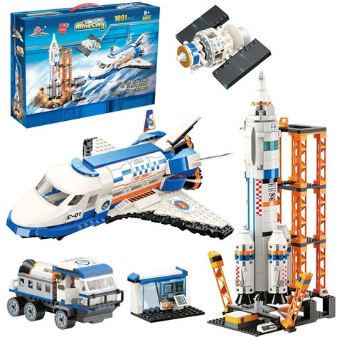 City Space Shuttle and Space Rocket Toy Building Blocks Set, Cool ...