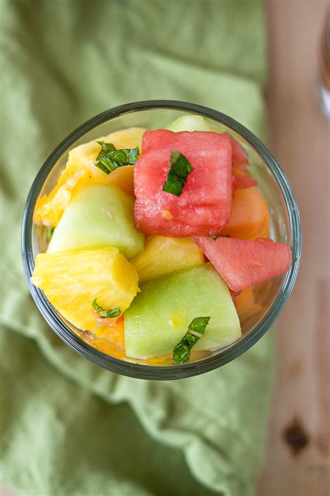 Pineapple & Melon Fruit Salad with Citrus Mint Dressing - CPA ...