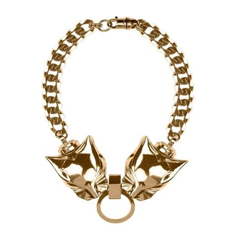 a gold chain bracelet with two cats on it