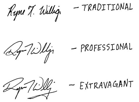 design 10 Hand Written Signature Styles | Fiverr