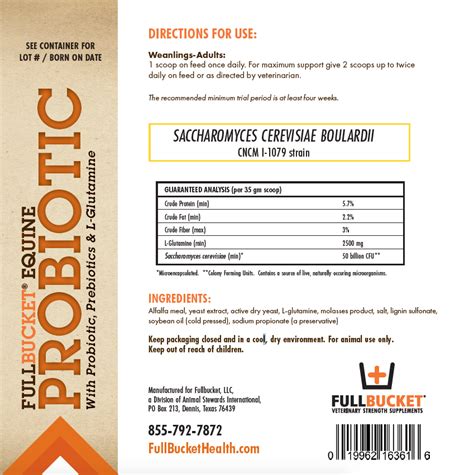 Equine Probiotic Pellets (50 Billion) | FullBucket Health